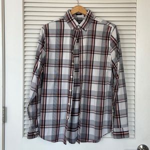 Mens slim performance dress shirt size small Express